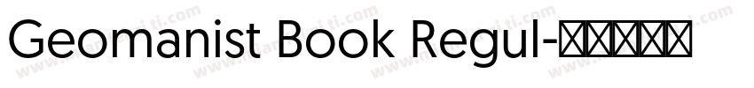 Geomanist Book Regul字体转换